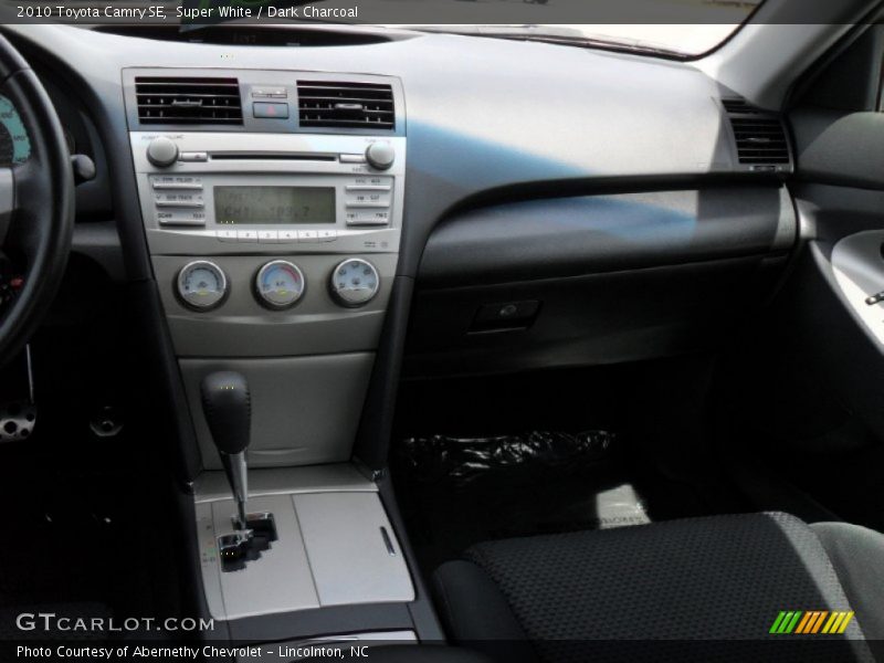 Super White / Dark Charcoal 2010 Toyota Camry SE