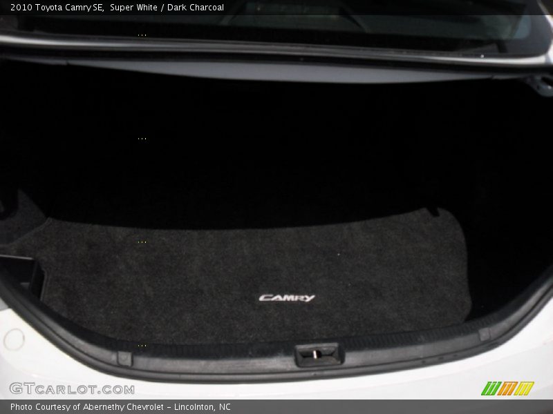 Super White / Dark Charcoal 2010 Toyota Camry SE