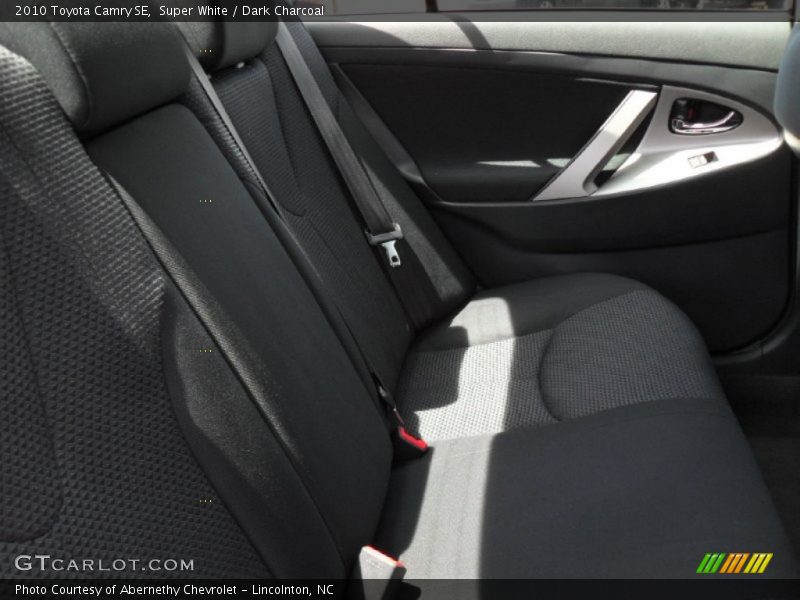 Super White / Dark Charcoal 2010 Toyota Camry SE