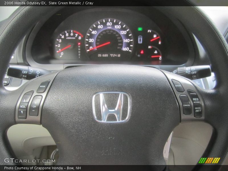 Slate Green Metallic / Gray 2006 Honda Odyssey EX