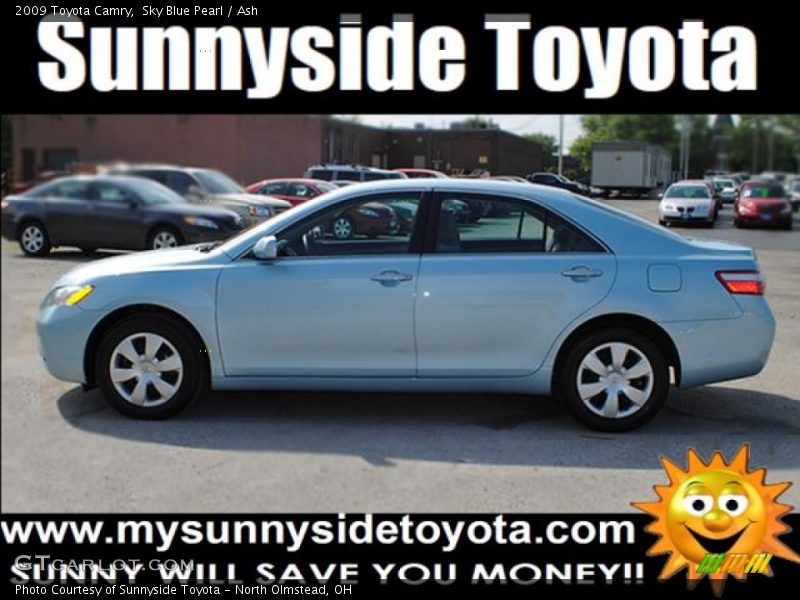 Sky Blue Pearl / Ash 2009 Toyota Camry