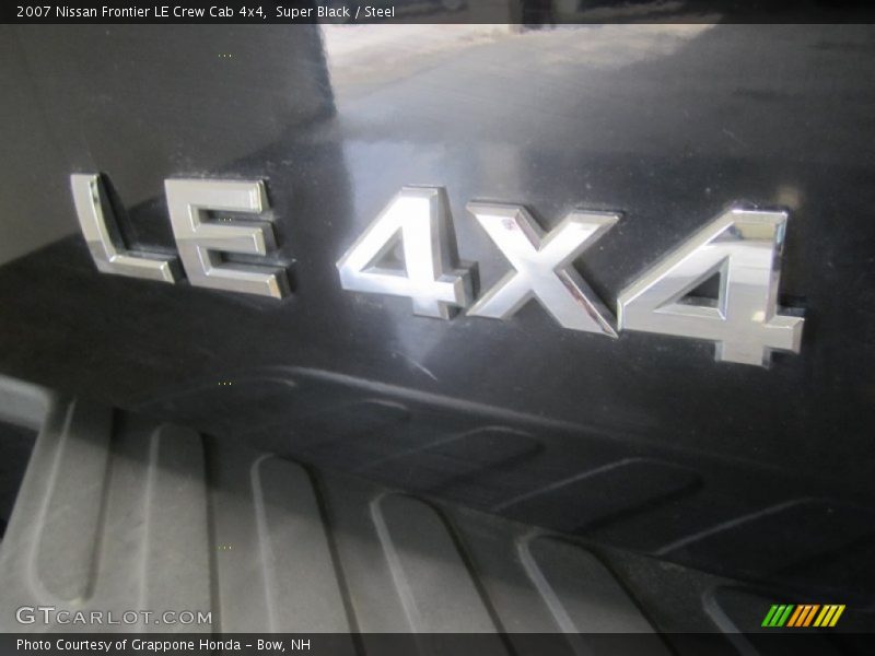 Super Black / Steel 2007 Nissan Frontier LE Crew Cab 4x4
