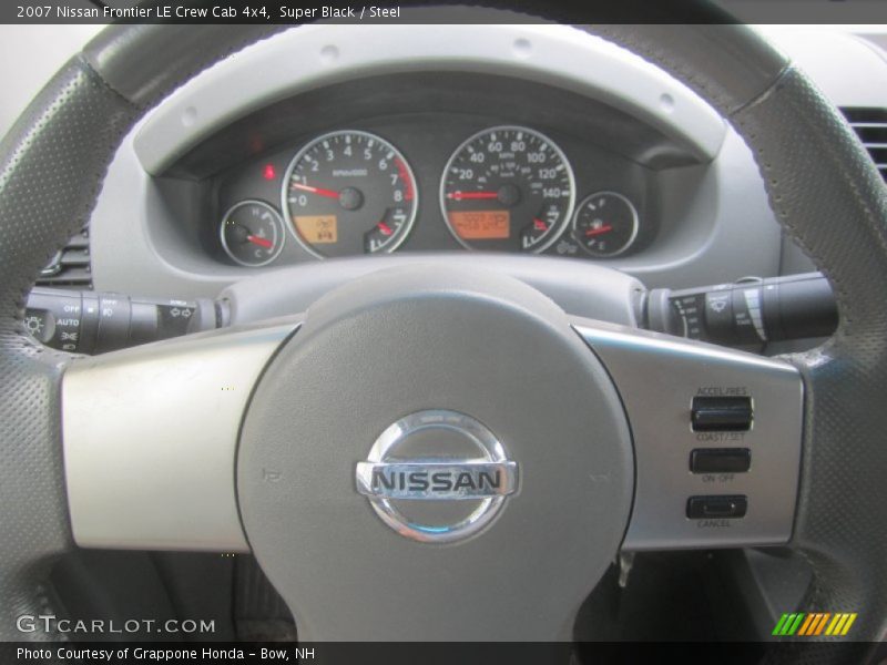Super Black / Steel 2007 Nissan Frontier LE Crew Cab 4x4
