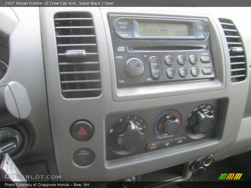Super Black / Steel 2007 Nissan Frontier LE Crew Cab 4x4
