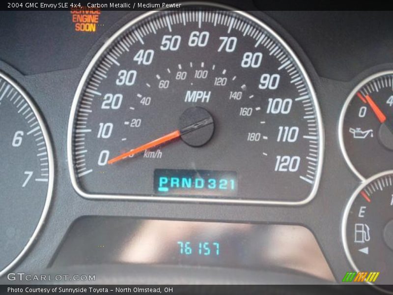 Carbon Metallic / Medium Pewter 2004 GMC Envoy SLE 4x4