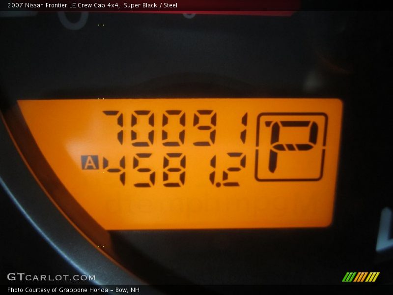 Super Black / Steel 2007 Nissan Frontier LE Crew Cab 4x4