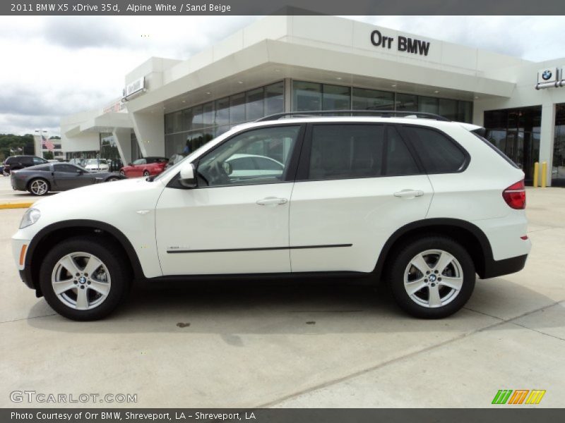 Alpine White / Sand Beige 2011 BMW X5 xDrive 35d