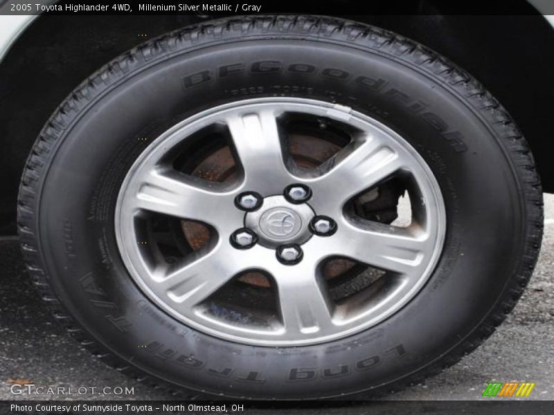 Millenium Silver Metallic / Gray 2005 Toyota Highlander 4WD