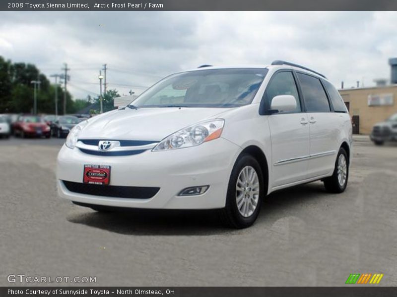 Arctic Frost Pearl / Fawn 2008 Toyota Sienna Limited