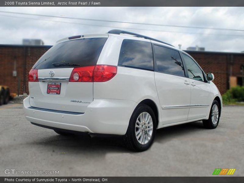 Arctic Frost Pearl / Fawn 2008 Toyota Sienna Limited