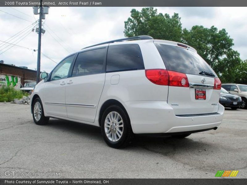Arctic Frost Pearl / Fawn 2008 Toyota Sienna Limited