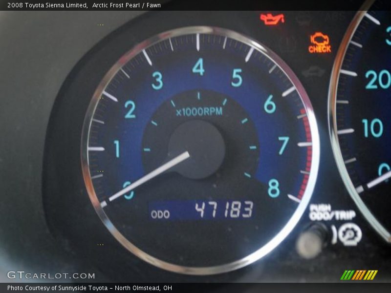 Arctic Frost Pearl / Fawn 2008 Toyota Sienna Limited