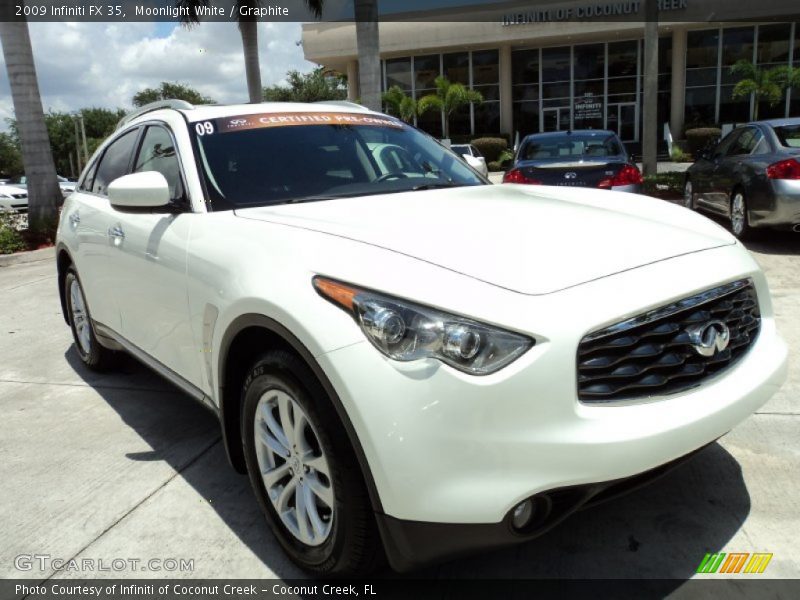 Moonlight White / Graphite 2009 Infiniti FX 35