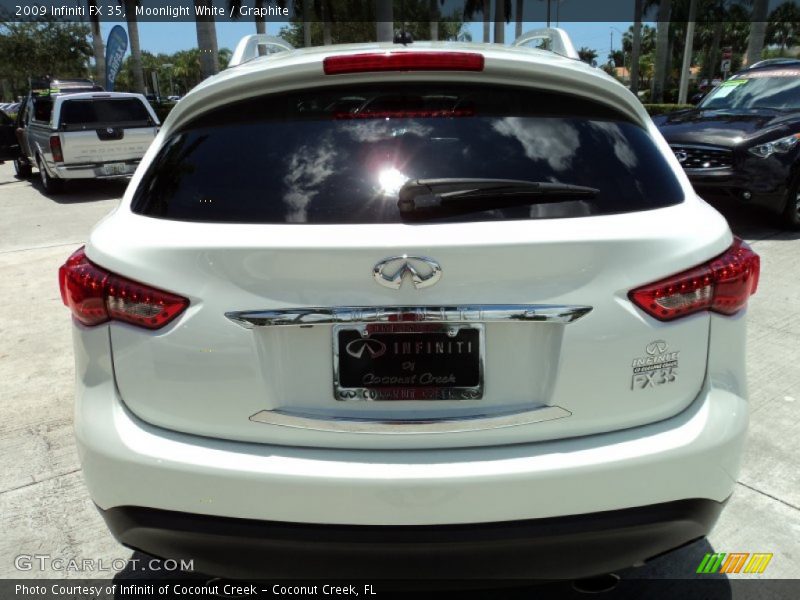 Moonlight White / Graphite 2009 Infiniti FX 35