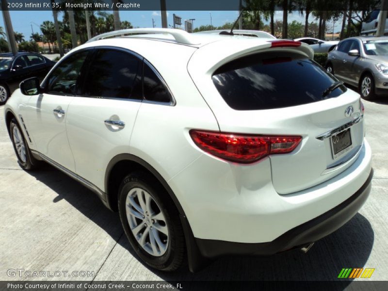 Moonlight White / Graphite 2009 Infiniti FX 35