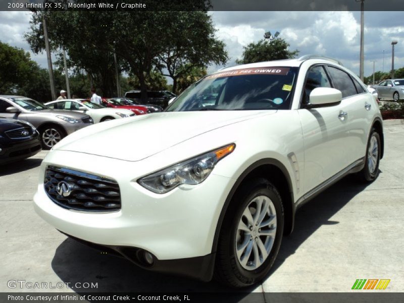 Moonlight White / Graphite 2009 Infiniti FX 35