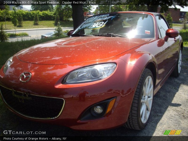 Copper Red Mica / Black 2009 Mazda MX-5 Miata Sport Roadster