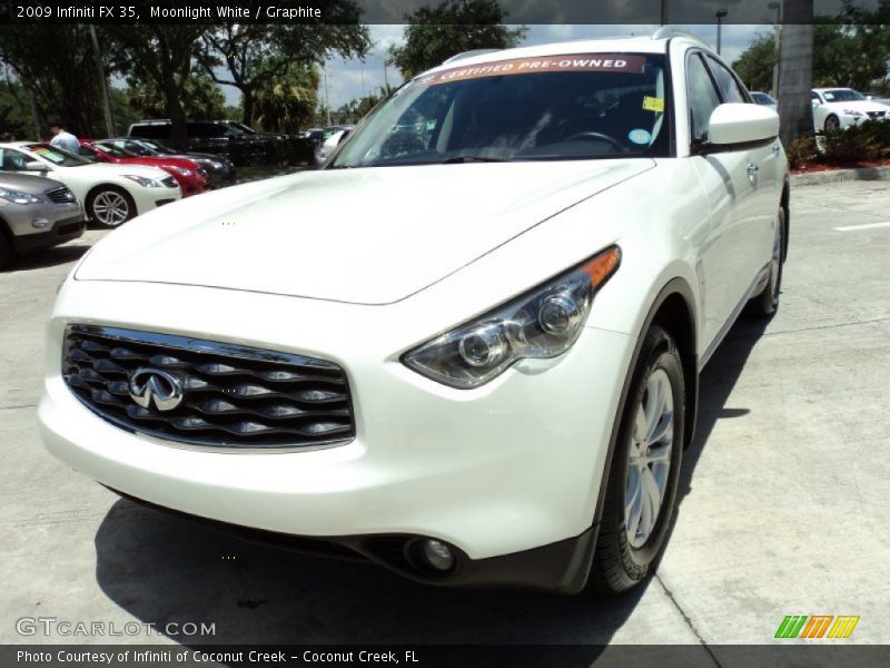 Moonlight White / Graphite 2009 Infiniti FX 35