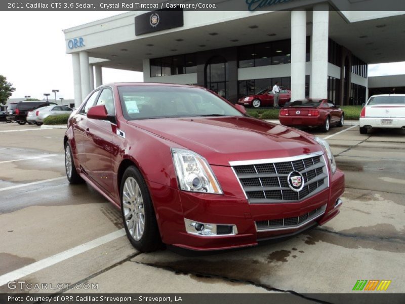 Crystal Red Tintcoat / Cashmere/Cocoa 2011 Cadillac CTS 3.6 Sedan