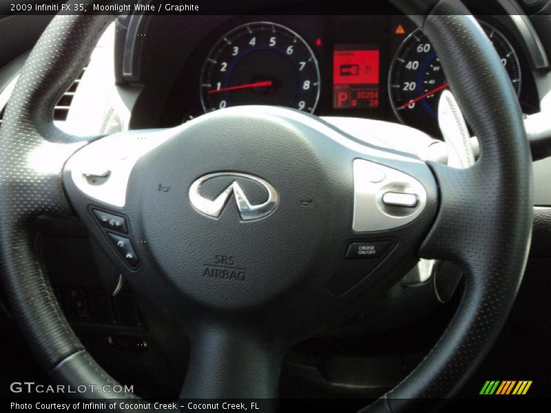 Moonlight White / Graphite 2009 Infiniti FX 35