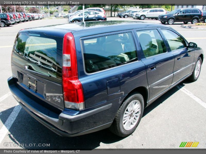 Nautic Blue Metallic / Taupe 2004 Volvo V70 2.4