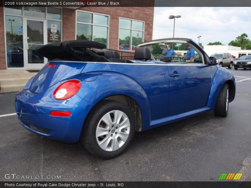 Laser Blue / Black 2008 Volkswagen New Beetle S Convertible