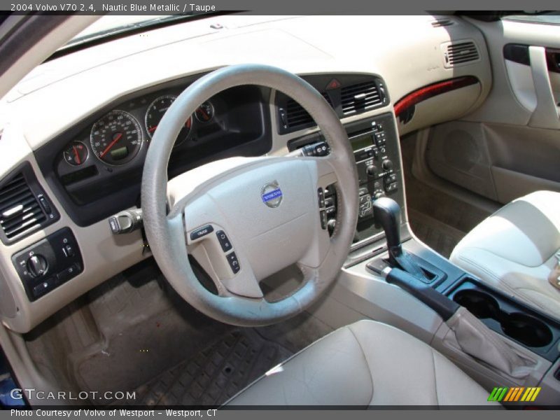 Nautic Blue Metallic / Taupe 2004 Volvo V70 2.4