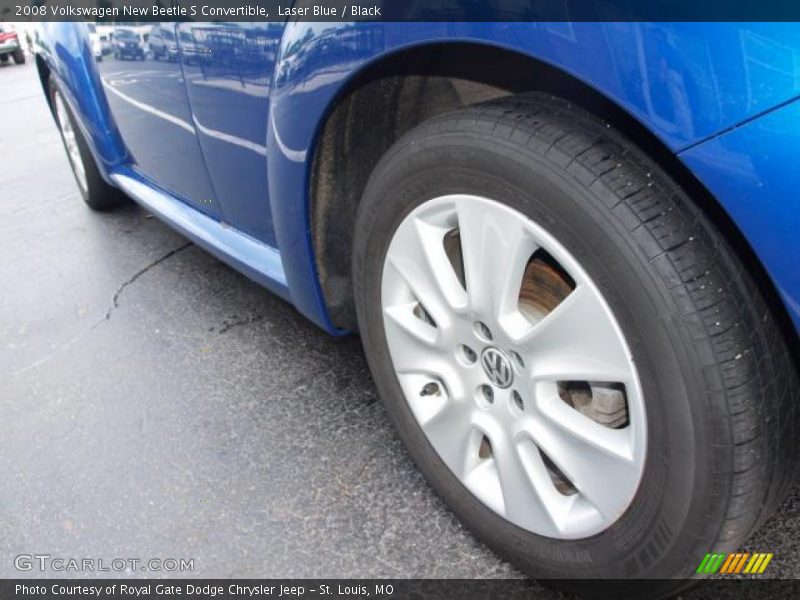 Laser Blue / Black 2008 Volkswagen New Beetle S Convertible