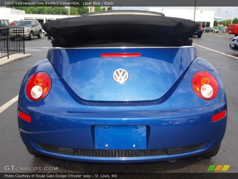 Laser Blue / Black 2008 Volkswagen New Beetle S Convertible