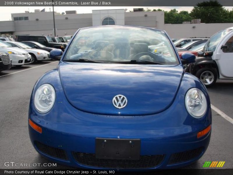 Laser Blue / Black 2008 Volkswagen New Beetle S Convertible