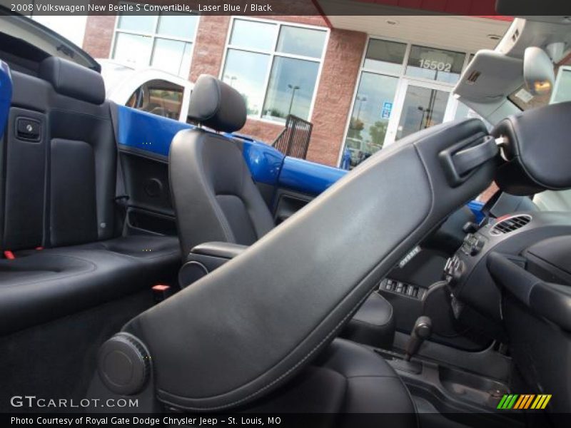 Laser Blue / Black 2008 Volkswagen New Beetle S Convertible