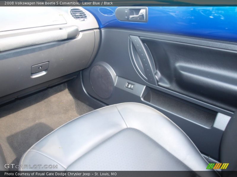 Laser Blue / Black 2008 Volkswagen New Beetle S Convertible