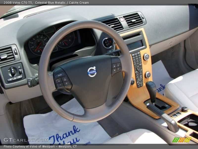 Celestial Blue Metallic / Calcite Cream 2008 Volvo C70 T5