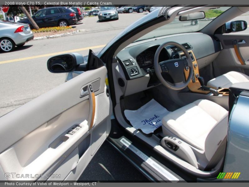 Celestial Blue Metallic / Calcite Cream 2008 Volvo C70 T5