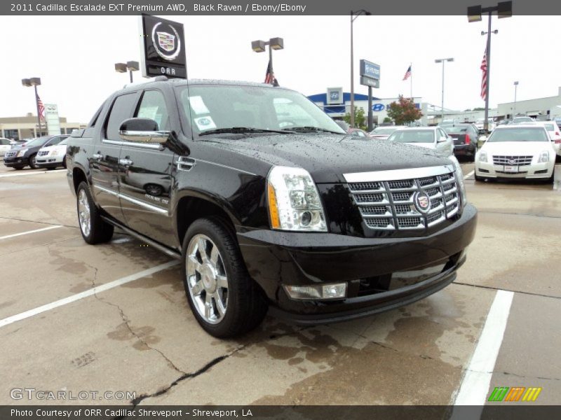 Black Raven / Ebony/Ebony 2011 Cadillac Escalade EXT Premium AWD
