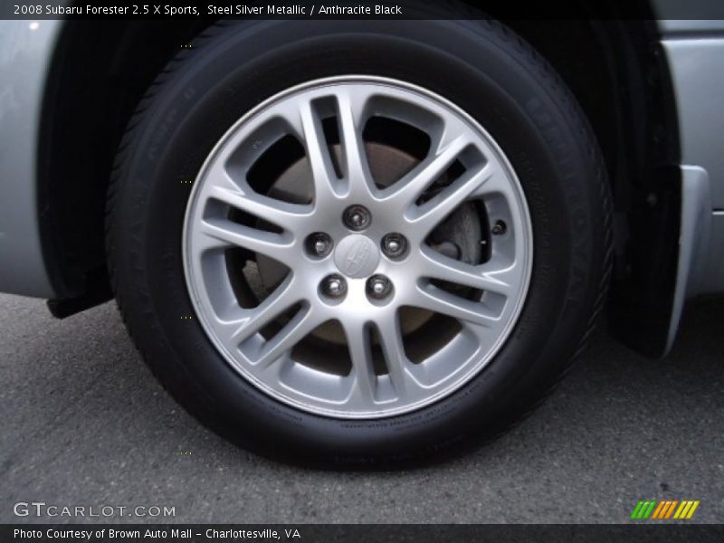 Steel Silver Metallic / Anthracite Black 2008 Subaru Forester 2.5 X Sports
