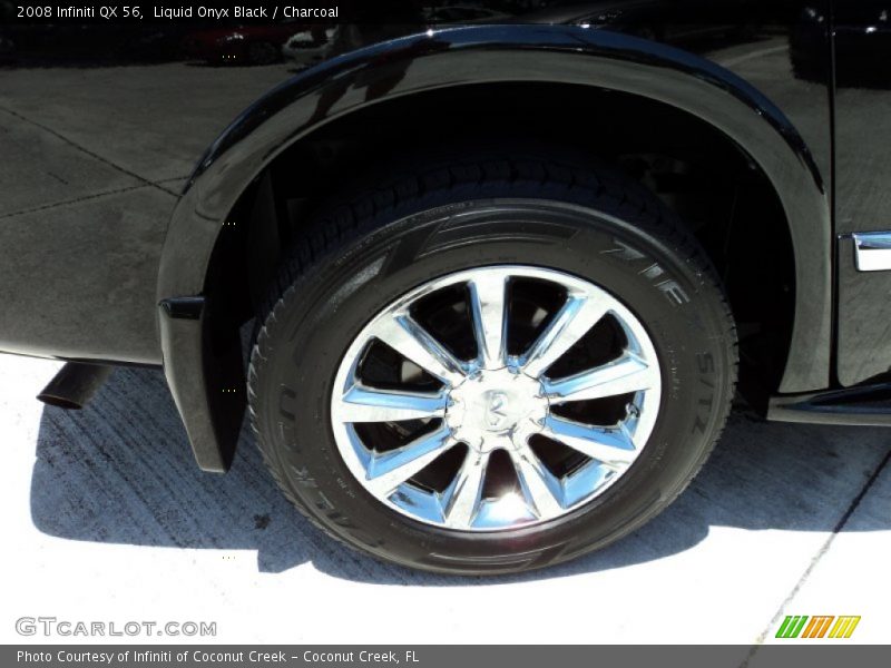 Liquid Onyx Black / Charcoal 2008 Infiniti QX 56