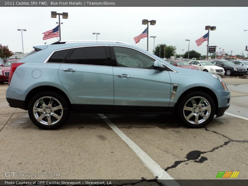 Blue Frost Metallic / Titanium/Ebony 2011 Cadillac SRX FWD