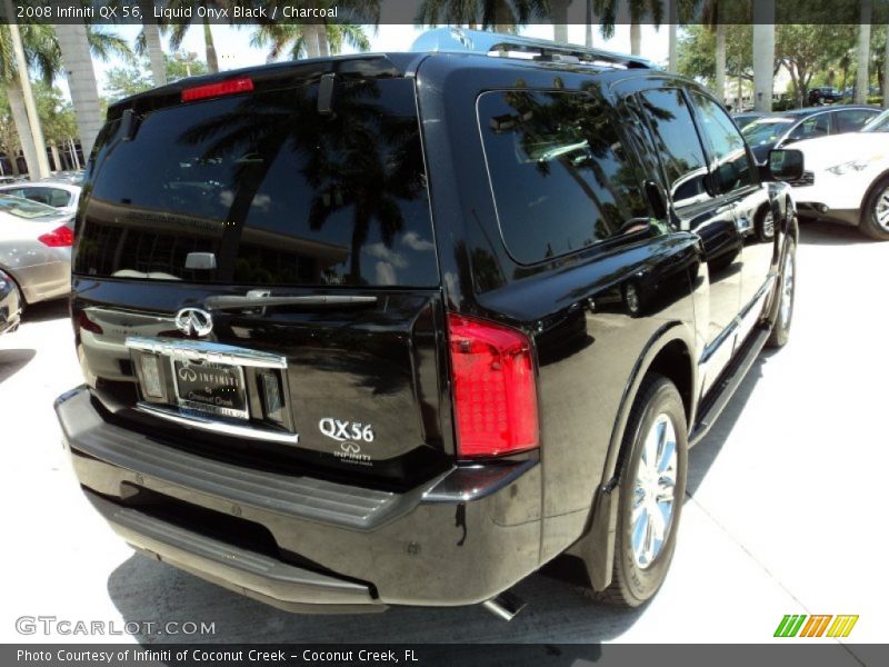 Liquid Onyx Black / Charcoal 2008 Infiniti QX 56