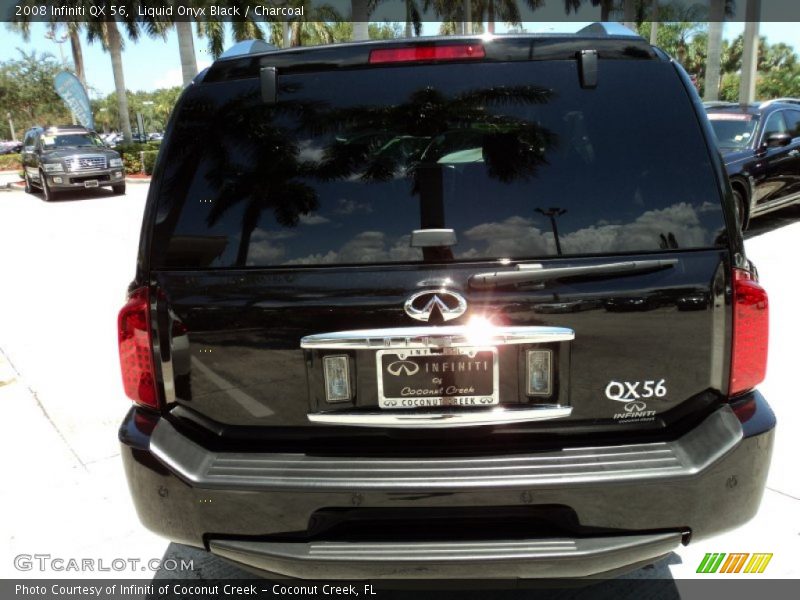 Liquid Onyx Black / Charcoal 2008 Infiniti QX 56