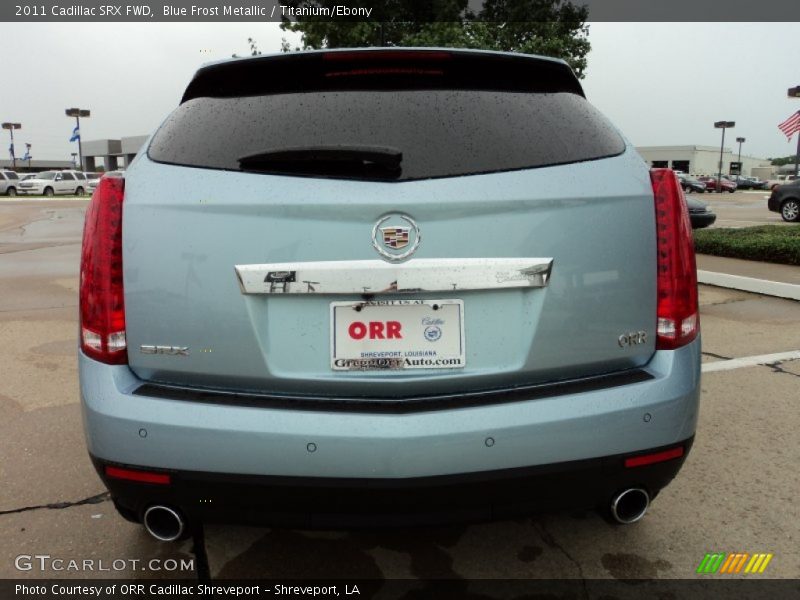 Blue Frost Metallic / Titanium/Ebony 2011 Cadillac SRX FWD