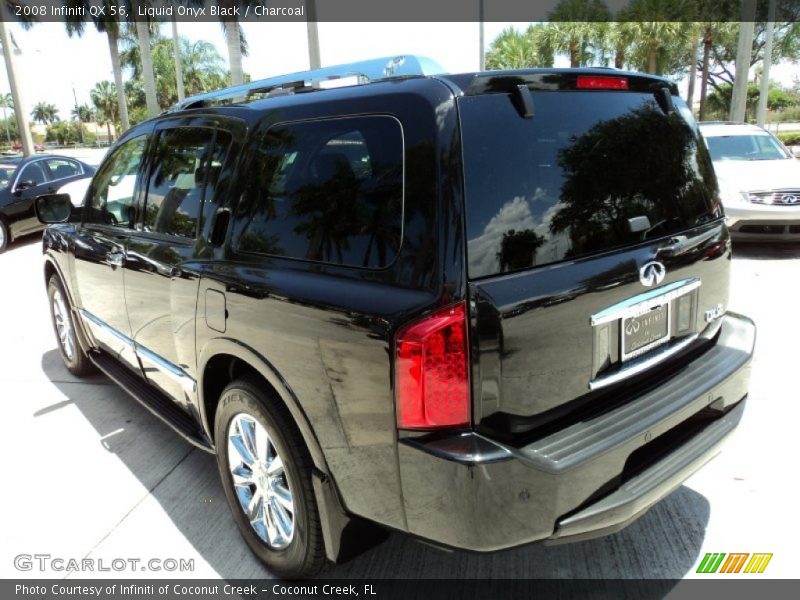 Liquid Onyx Black / Charcoal 2008 Infiniti QX 56