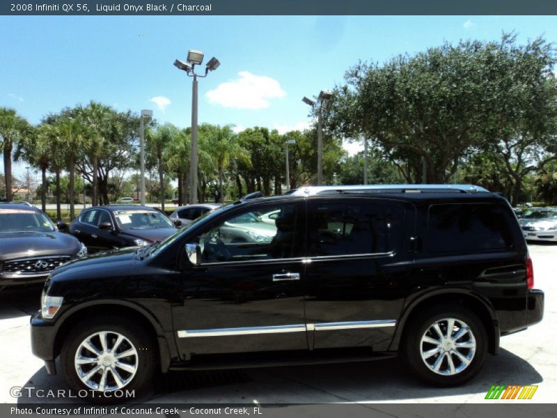 Liquid Onyx Black / Charcoal 2008 Infiniti QX 56