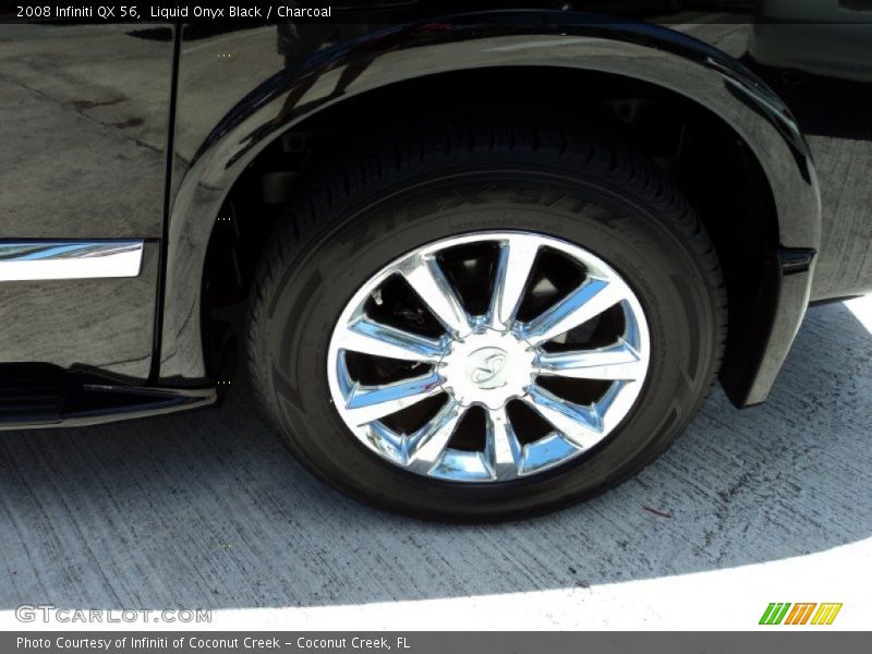 Liquid Onyx Black / Charcoal 2008 Infiniti QX 56