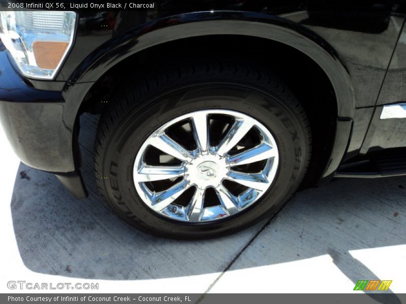 Liquid Onyx Black / Charcoal 2008 Infiniti QX 56