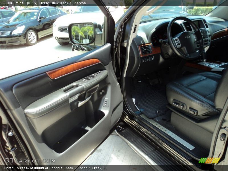 Liquid Onyx Black / Charcoal 2008 Infiniti QX 56