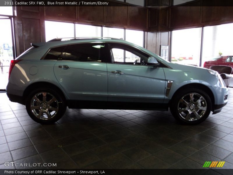 Blue Frost Metallic / Titanium/Ebony 2011 Cadillac SRX FWD