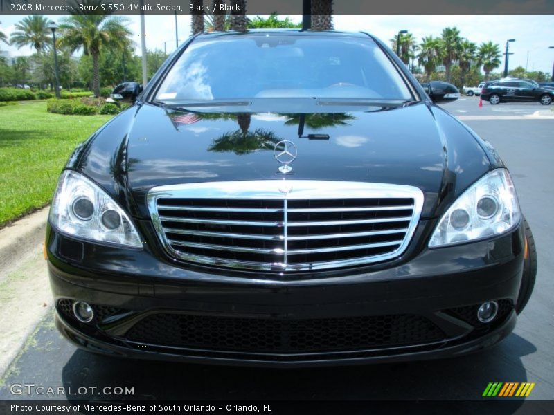 Black / Black 2008 Mercedes-Benz S 550 4Matic Sedan
