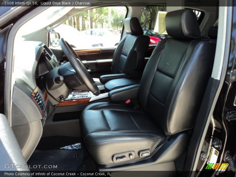 Liquid Onyx Black / Charcoal 2008 Infiniti QX 56