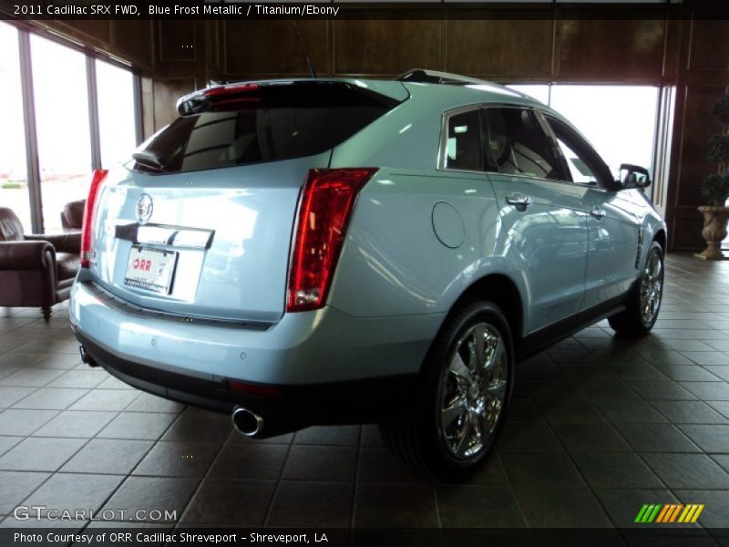 Blue Frost Metallic / Titanium/Ebony 2011 Cadillac SRX FWD